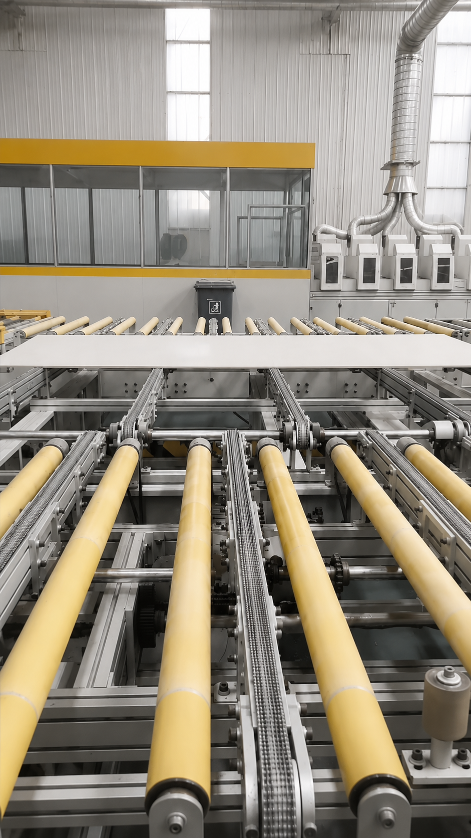 Integrated panel production line