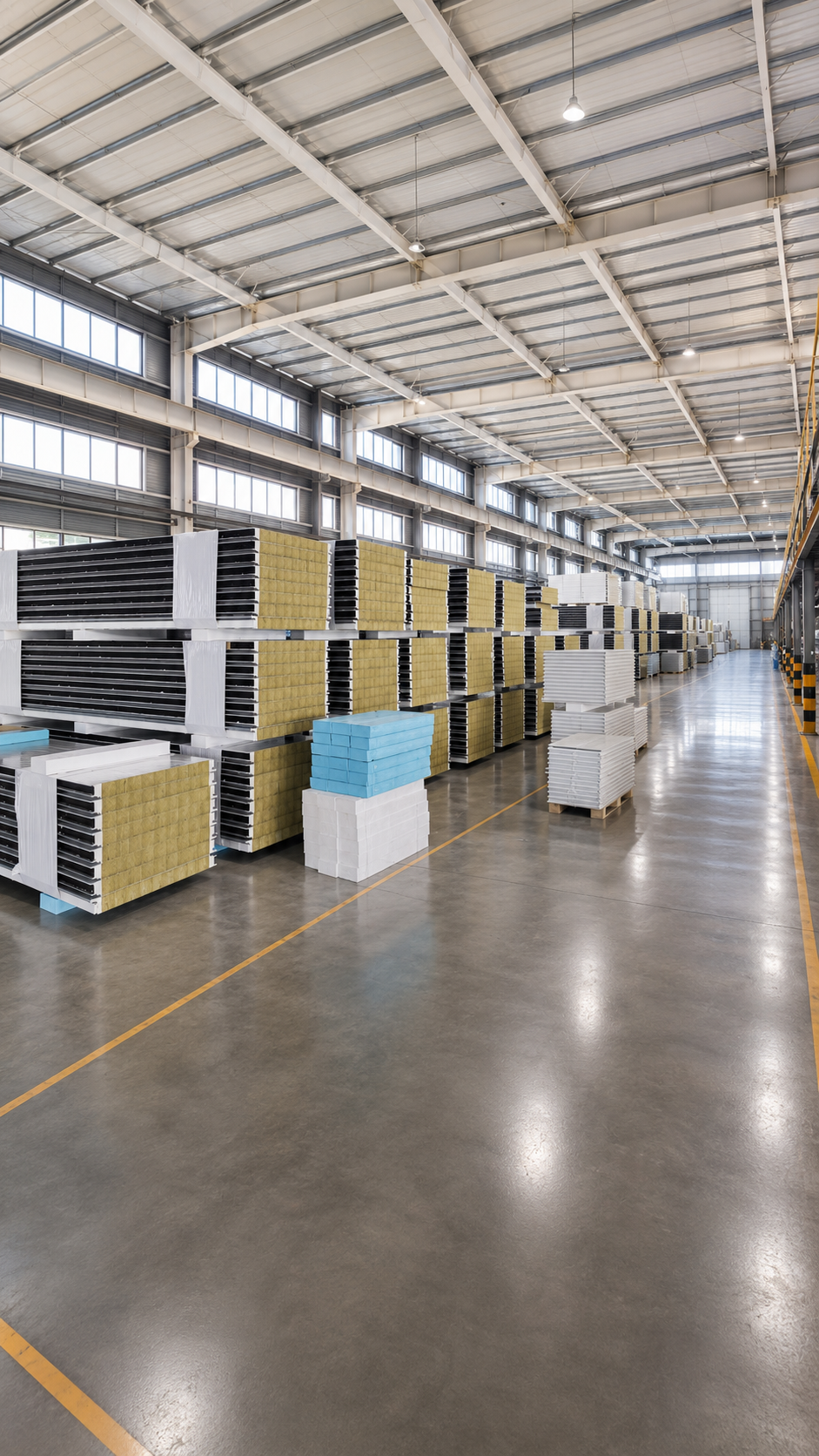 Finished panel warehouse